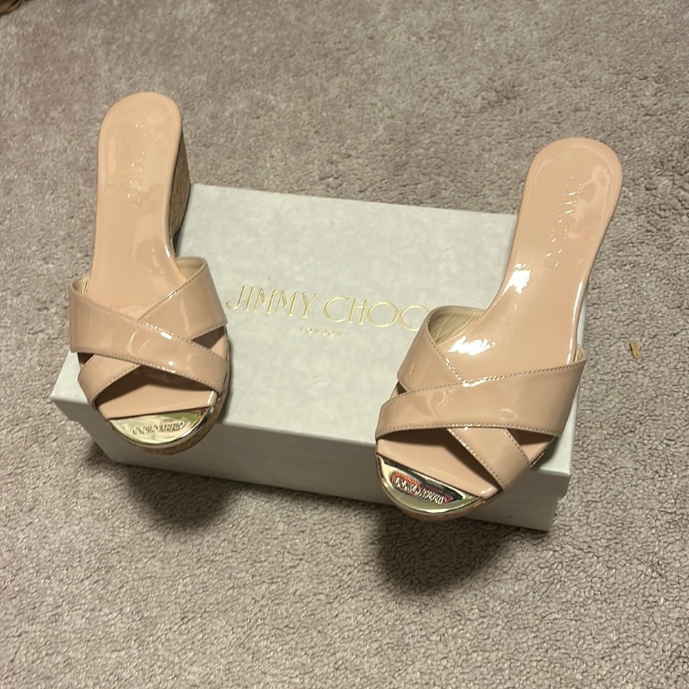Beautiful basically brand new Jimmy Choo wedges only word once